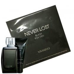 Coffret Never Lost Black Masculino Eau de Toilette EDT 100ml + Shower Gel 100ml. Coffret Never Lost Black Masculino Eau de Toilette EDT 100ml + Shower Gel 100ml.